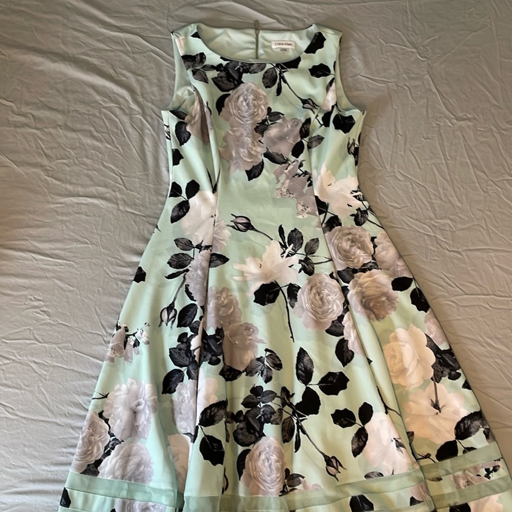 EUC Calvin Klein lined A line dress